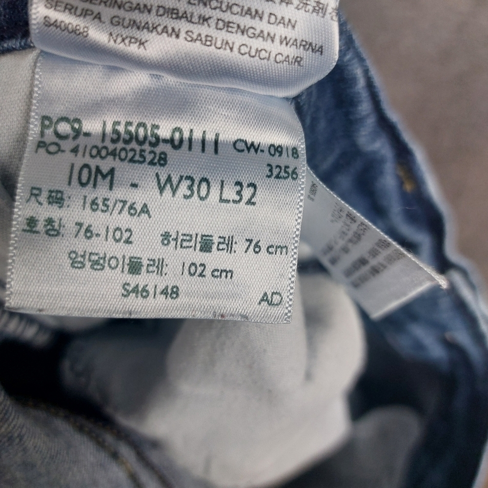 LEVI'S 505 STRAIGHT JEANS WOMENS BLUE MEDIUM WASH DENIM PANTS SIZE 10 30×32 - Picture 7 of 7